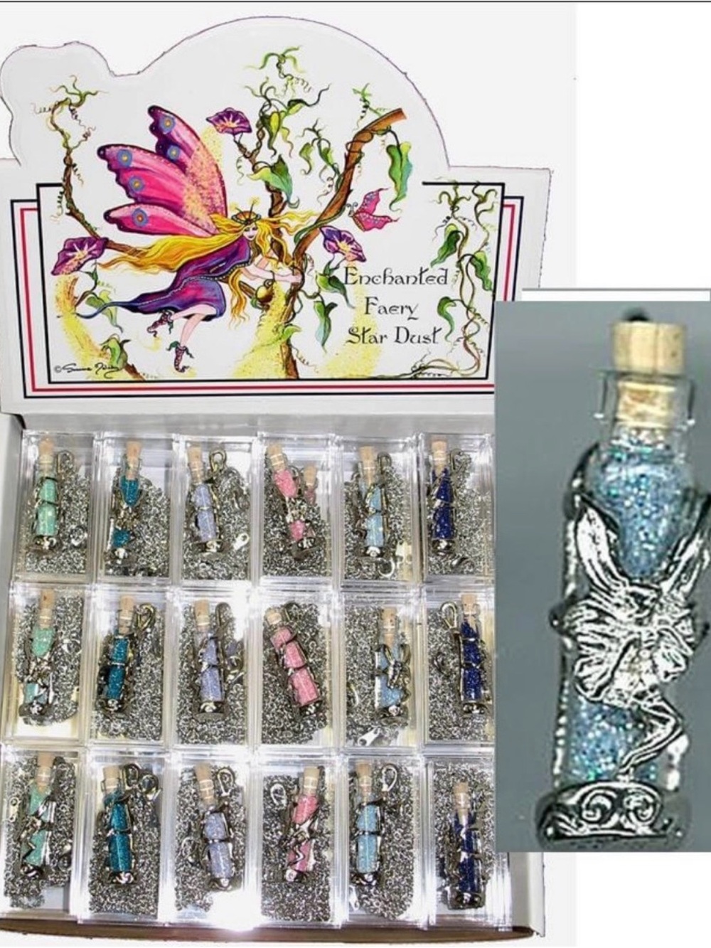 New! Enchanted Faery Star Dust Enchanted Faery Stardust/Pixiedust necklace Blue